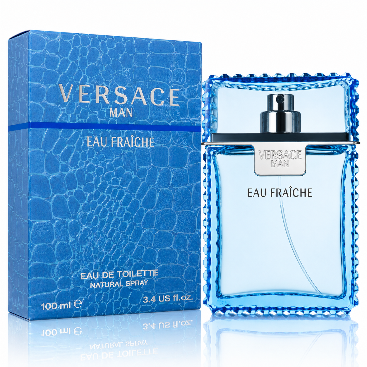 Versace Man Cologne By Versace Eau Fraiche EDT Spray Blue 3.4oz/100ml For Men